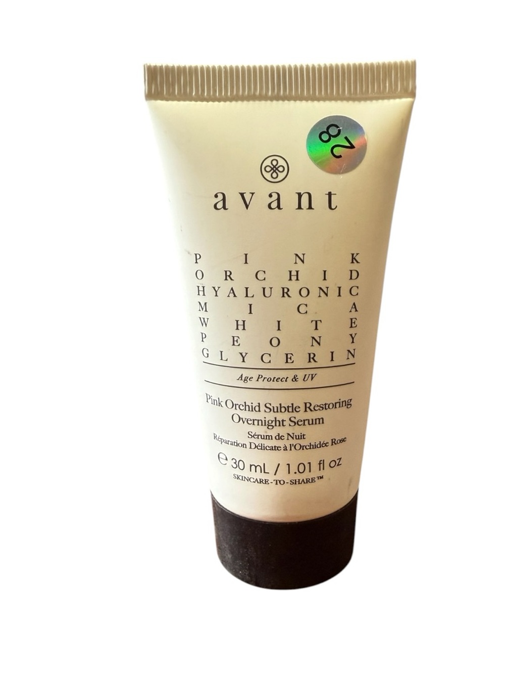 Avant Pink Orchid Subtle Restoring Overnight Serum in a 30 mL (1.01 fl)